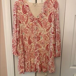 Women's Pink Paisley Dress - Boho, Coastal Cowgirl, Urban Cowgirl